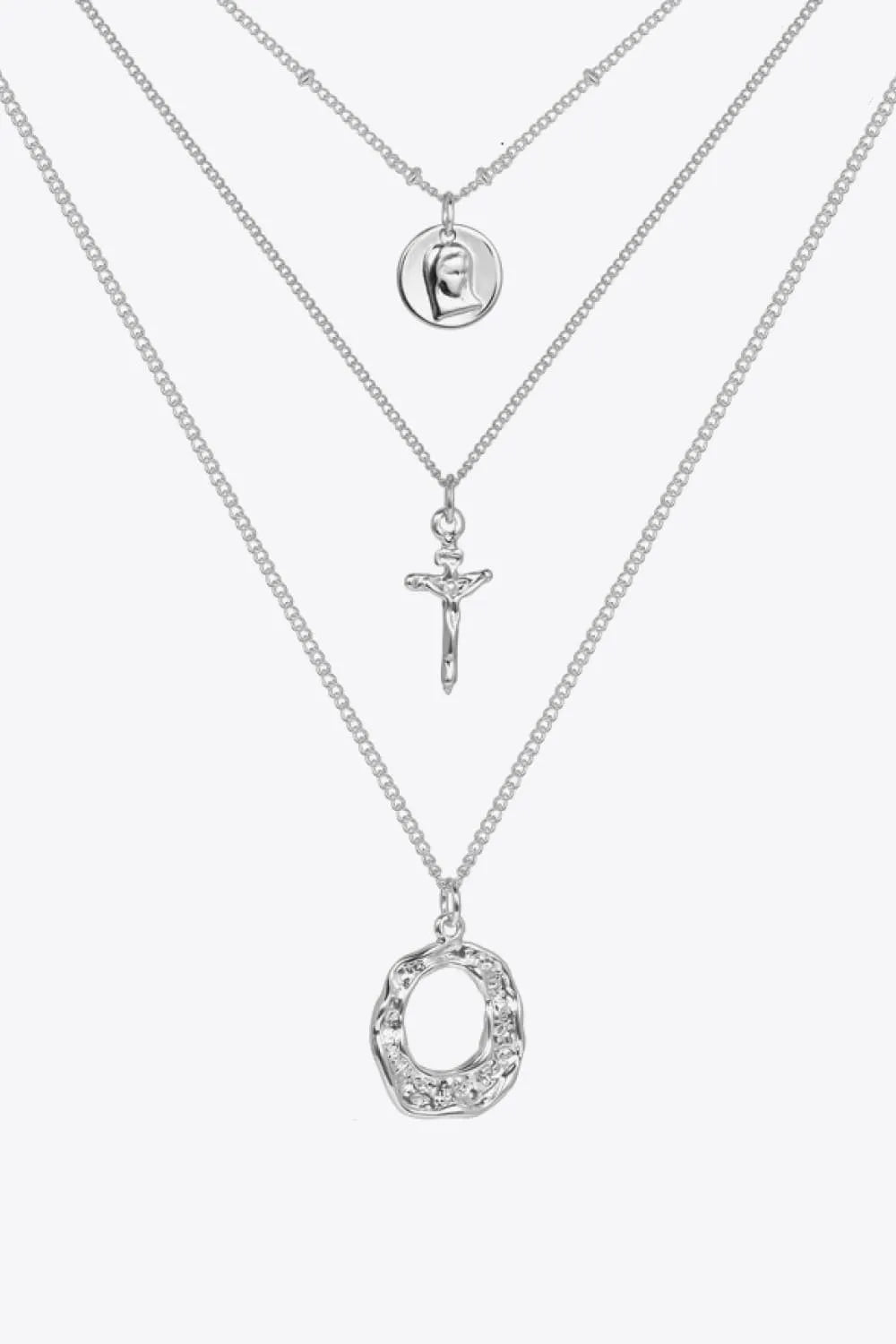 3-Piece 18K Gold-Plated Pendant Necklace