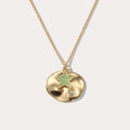 Inlaid Zircon Brass Geometric Shape Pendant Necklace