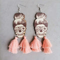 Spider Grandma Tassel Detail Dangle Earrings