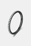 Black Gold Plated Zircon Ring