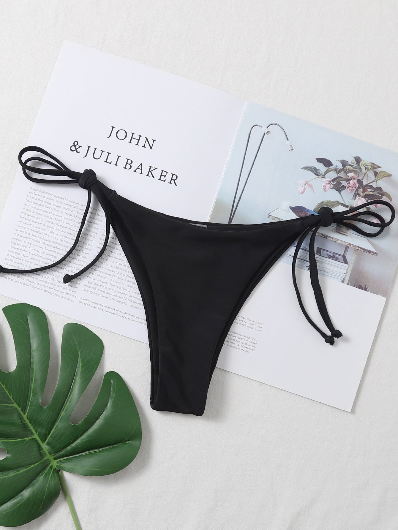 Swim Summer Beach Tie Side Bikini Thong