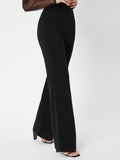 Tall Zipper Back Solid Palazzo Pants
