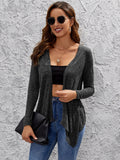 Hanky Hem Open Front Coat