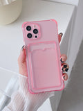 Transparent Phone Case With Card Holder