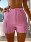 High Waist Skinny Shorts
