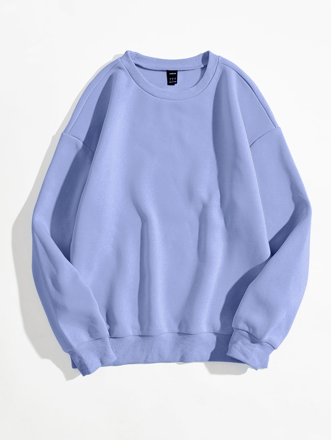 Solid Round Neck Sweatshirt