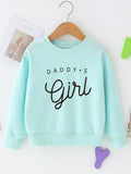 Young Girl Letter Graphic Pullover
