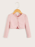 Young Girl Comfortable And Simple Solid Color Single-Breasted Jacket