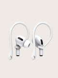 A Pair Of Earhooks Compatible With Apple Earphones,Professional Anti-Slip Silicone Earbuds Tips, Without Earphones