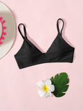 Tween Girl Plain Bikini Top