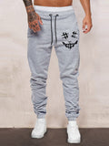 Men Cartoon Graphic Drawstring Waist Sweatpants