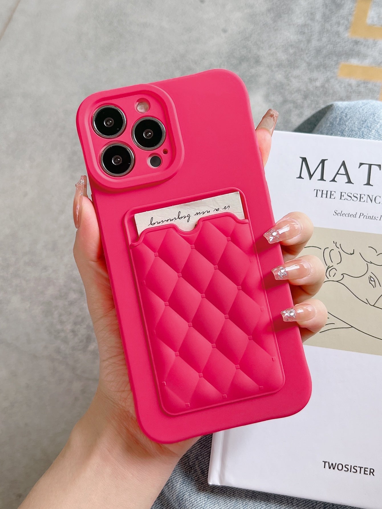 Quilted Card Slot Phone Case