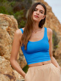 Rib-knit Crop Tank Top