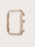 Rhinestone Decor Watch Case Compatible With Apple Watch