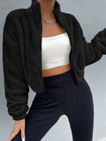 Drop Shoulder Zip Up Jacket