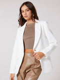 BIZwear Shawl Collar Single Button Blazer Workwear