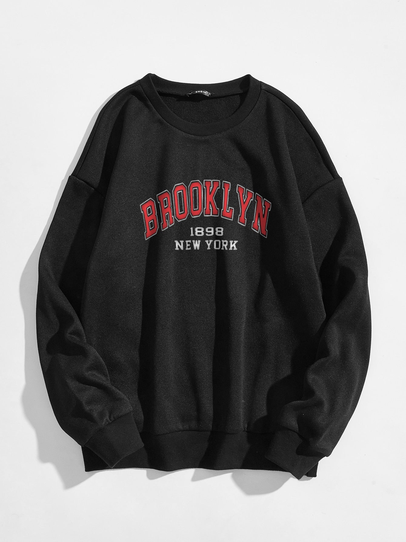 Plus Letter Graphic Drop Shoulder Sweatshirt