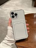 Clear Phone Case With Card Slot Compatible With IPhone 11,IPhone 13,IPhone 14 Pro Max