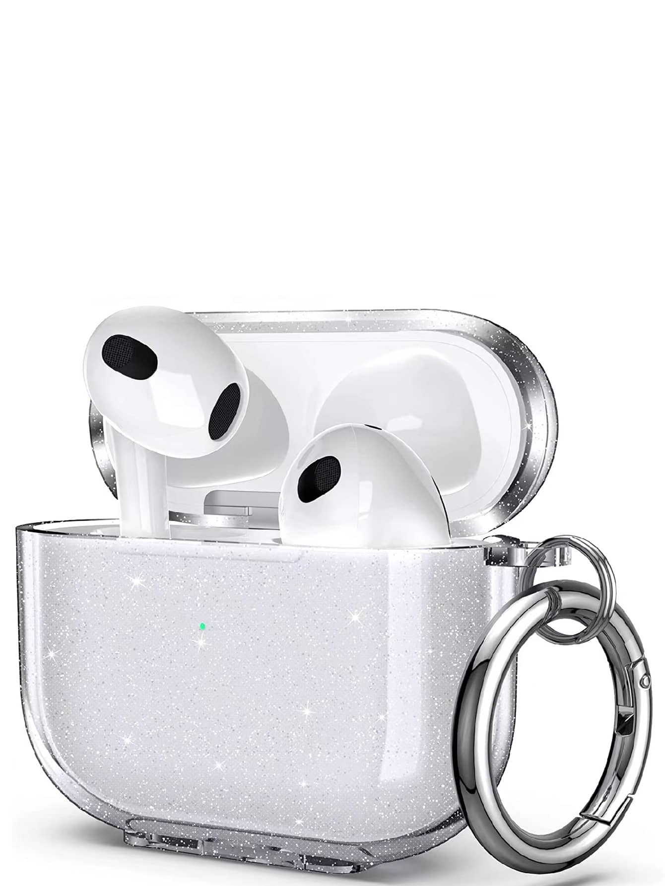 Glitter Clear Case Compatible With AirPods, Airpods Not Included For AirPods1/2 AirPods Pro
