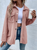 Flap Pocket Drop Shoulder Coat