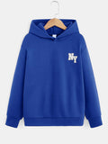 Tween Boy Casual Hooded Sweatshirt Featuring Printed Mother Graphic, Perfect For Daily Wear In Spring And Autumn