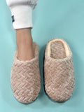 Women's Fashionable Minimalist Fuzzy Bedroom Slippers For Home