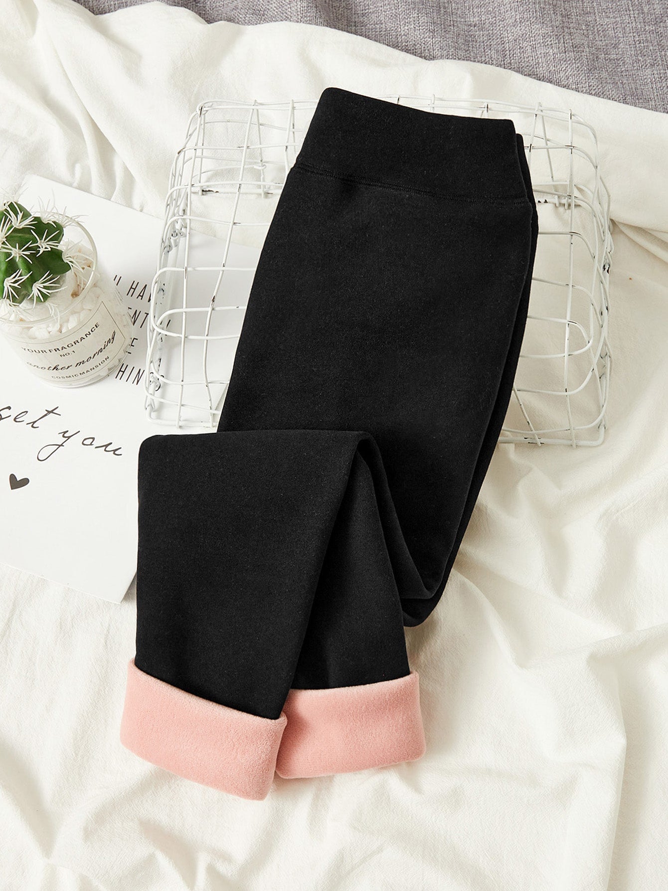 Tween Girl Wideband Waist Thermal Lined Leggings