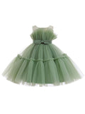 Young Girl Birthday Princess Dress Suitable For Party, Banquet, Birthday, Elegant Tulle Dress