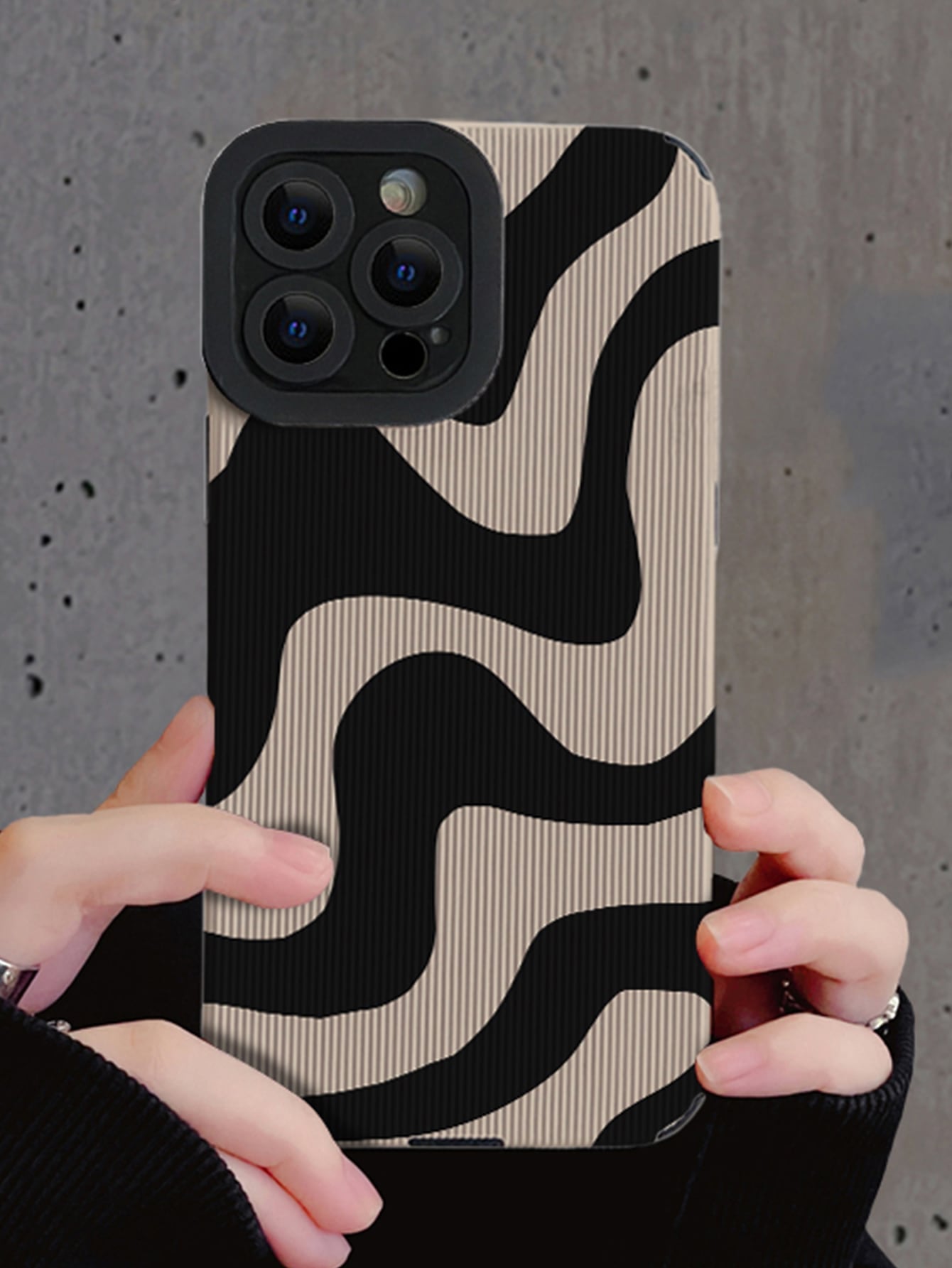 Ribbed Pattern Phone Case Compatible With IPhone 11,IPhone 13,IPhone 14 Pro Max