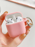 Plain Silicone Case Compatible With Airpods For AirPods1/2 AirPods Pro