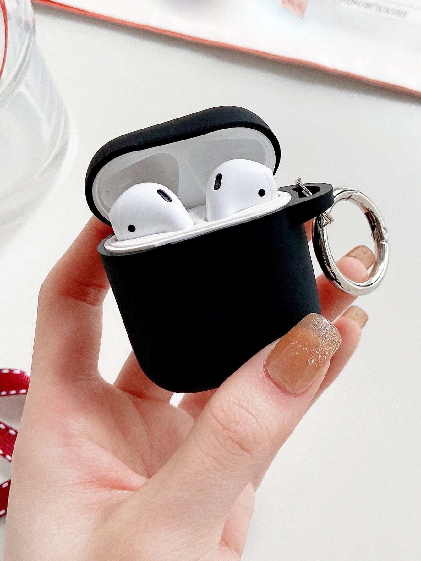 Plain Silicone Case Compatible With Airpods For AirPods1/2 AirPods Pro