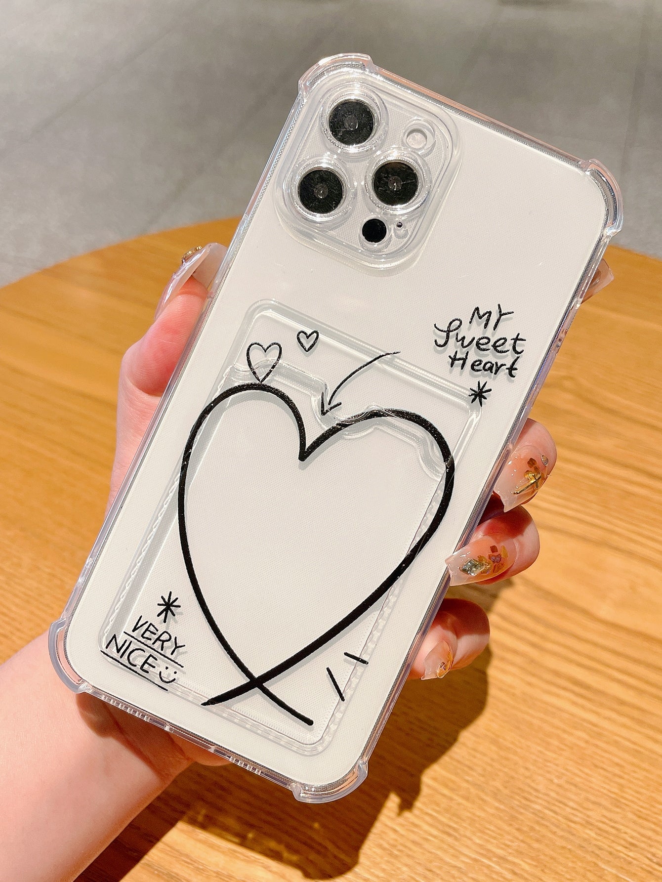 Card Insert Anti-Fall Phone Case, Compatible With IPhone