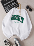 Letter Graphic Thermal Lined Sweatshirt