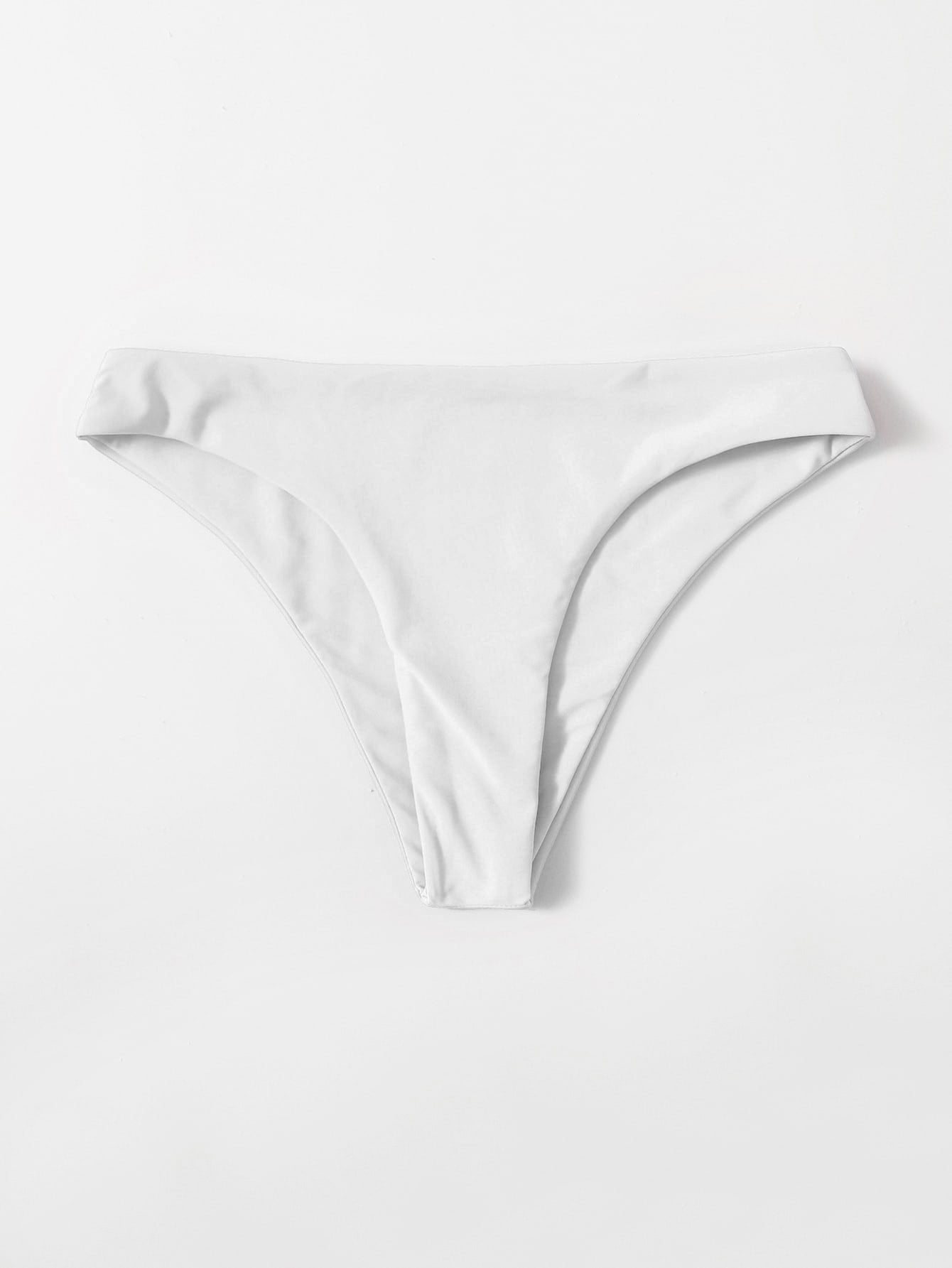 Swim Summer Beach Solid Bikini Panty