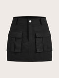 Women's Camouflage Workwear Cargo Mini Skirt
