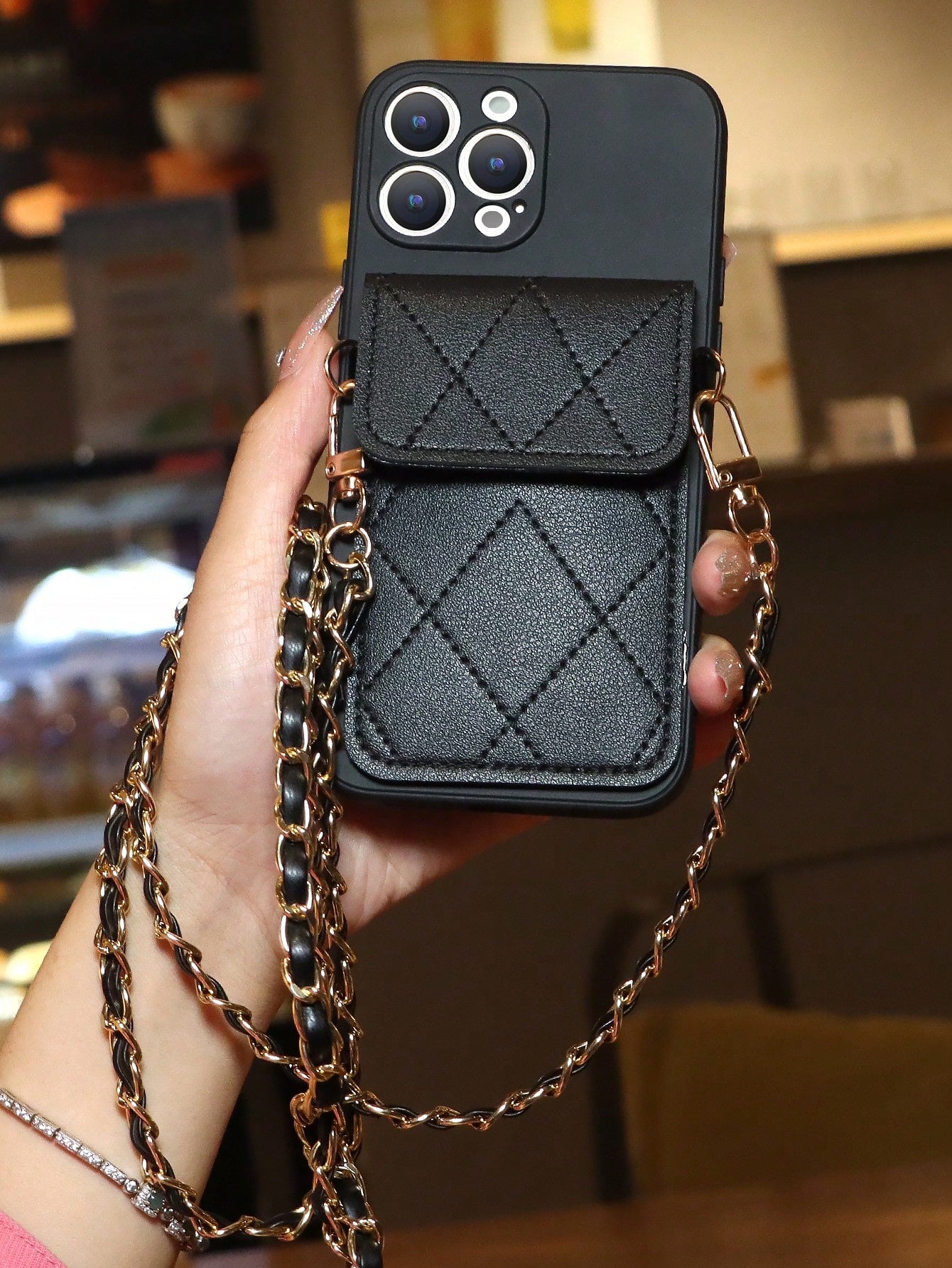 With Phone Charm Beige Phone Case Crossbody Wallet Compatible With Iphone Models 7/8/X/XS/XR/XSMax/11/12/12Pro/12ProMax/13/13Pro/13ProMax/14/14Pro/14ProMax/15/15Pro/15ProMax