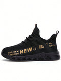 Kids Letter Graphic Lace Up Sporty Running Shoes Outdoor