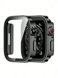 Water Resistant 2 In 1 Tempered Film & Case Set Compatible With Apple Watch