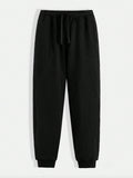 Tween Boy Drawstring Waist Solid Sweatpants