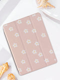 Cute Painting Magnetic Sleep Eye Mask & Pen Slot IPad Protective Case For IPad Mini 4/5/6/9.7/10.2/10.5/Air 4/Air 5/10th/10.9/Pro 11inch/Air 11inch (M2)/Pro 11inch (M4)/2024