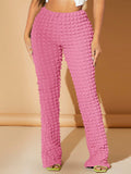 Solid Textured Pants