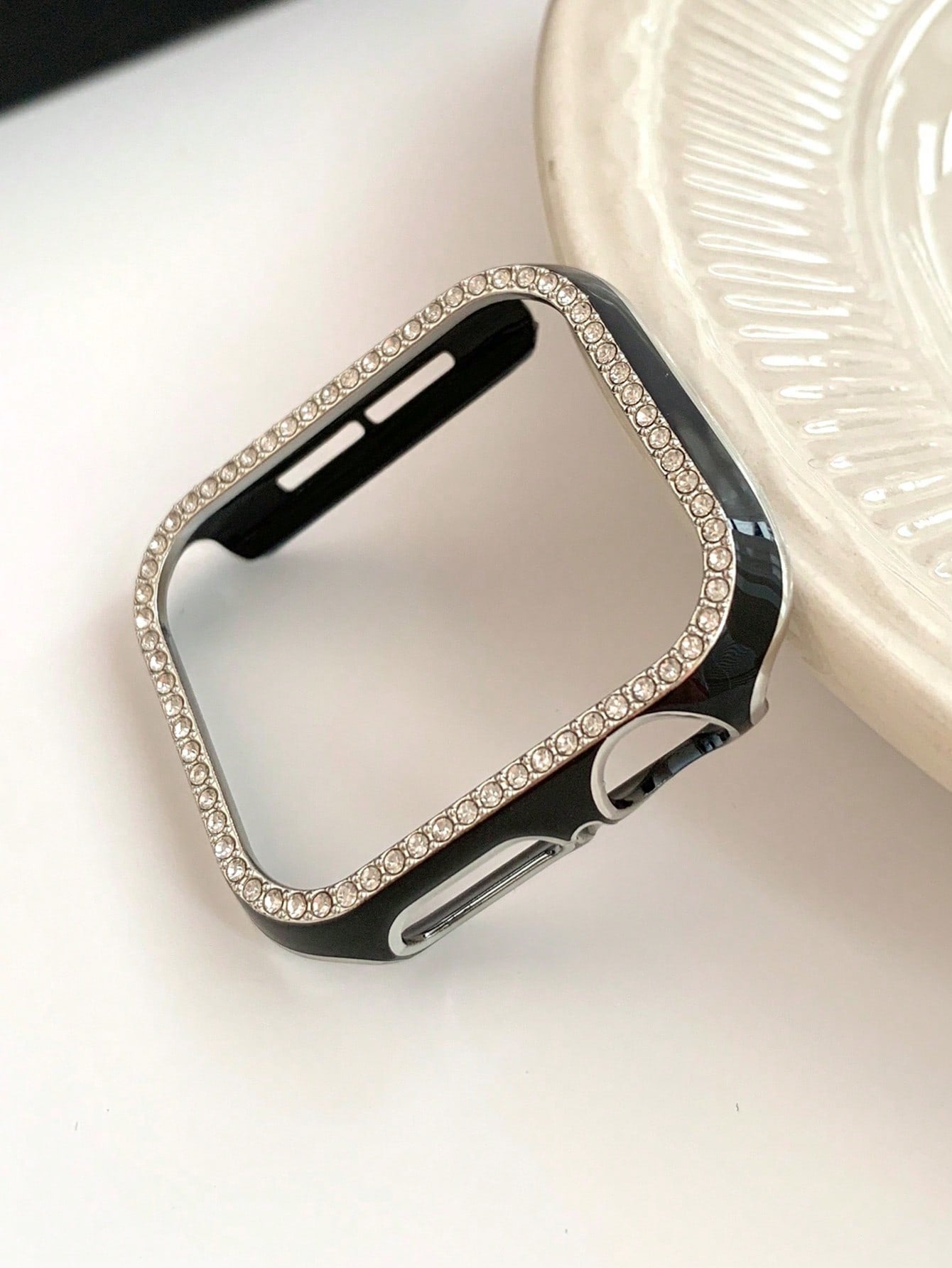 Rhinestone Decor Case Compatible With Apple Watch