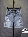 Tween Boy Ripped Frayed Denim Shorts
