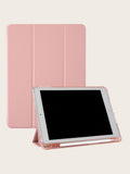 Pink Tpu Protective Case For Ipad, With Pen Slot And Anti-Drop Feature, Keyboard Not Included For IPad 9th Gen/IPad 10th Generation