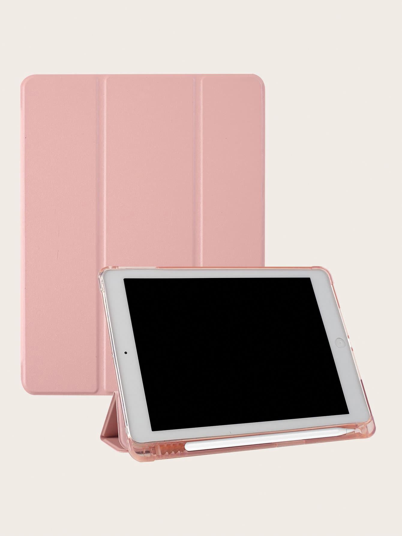 Pink Tpu Protective Case For Ipad, With Pen Slot And Anti-Drop Feature, Keyboard Not Included For IPad 9th Gen/IPad 10th Generation