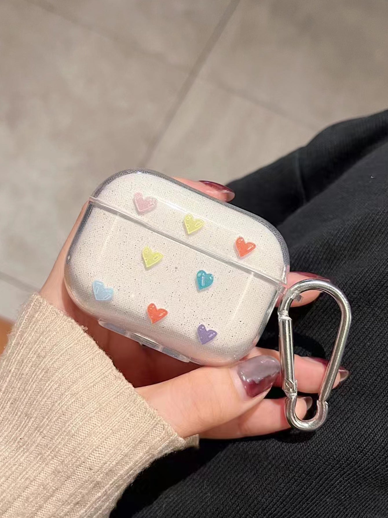 Heart Pattern Case Compatible With AirPods For AirPods1/2 AirPods Pro
