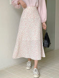 Ditsy Floral Print A-line Skirt