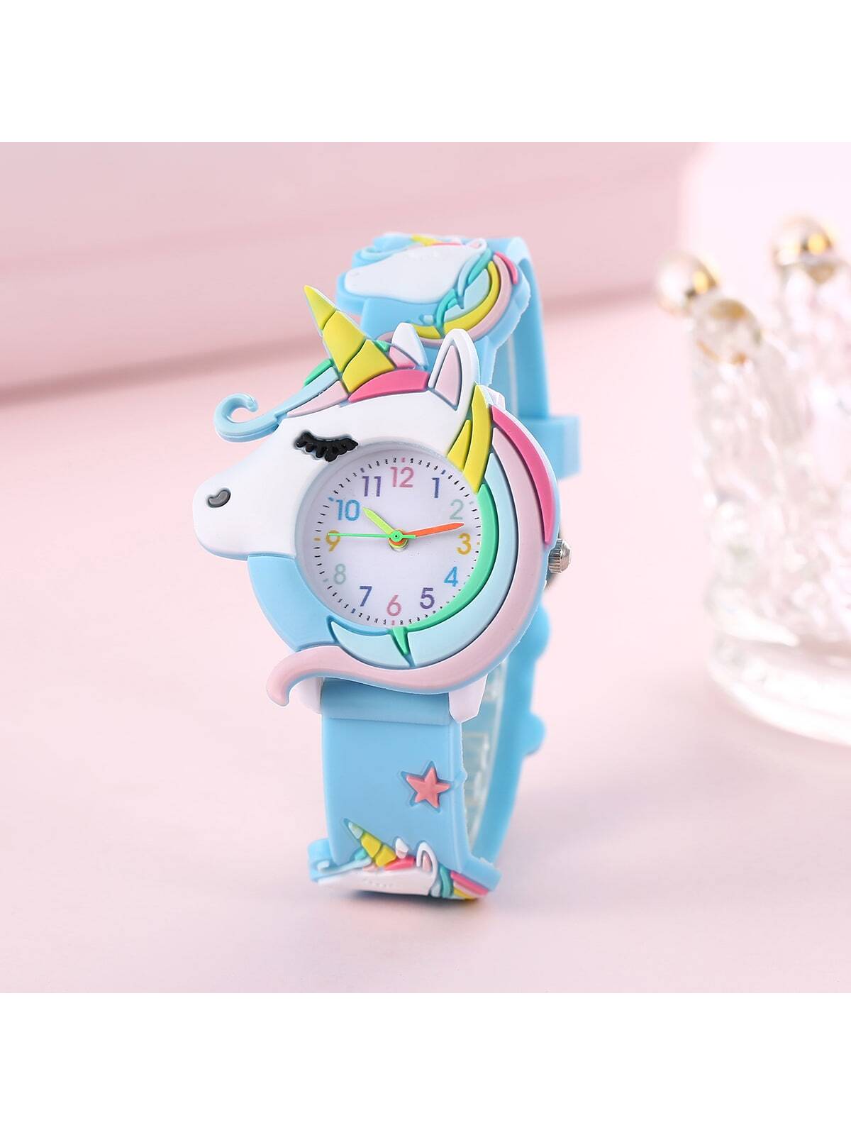 New Arrival Kids' Unicorn Silicone Cartoon Wristwatch For Students