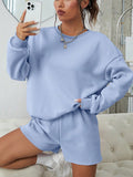 Drop Shoulder Sweatshirt & Shorts