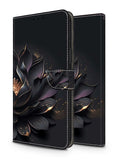 Case Compatible With Galaxy / iPhone / Xiaomi / Huawei / Google / Sony, PU Leather Magnetic Closure Folding Standing Card Insert Wallet Protector - lotus flower Compatible With iPhone15/15Plus/15Pro/15Promax